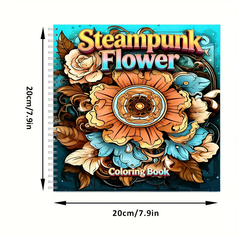 Coloring Book Steampunk Flower - Supply Event avaliação e preço