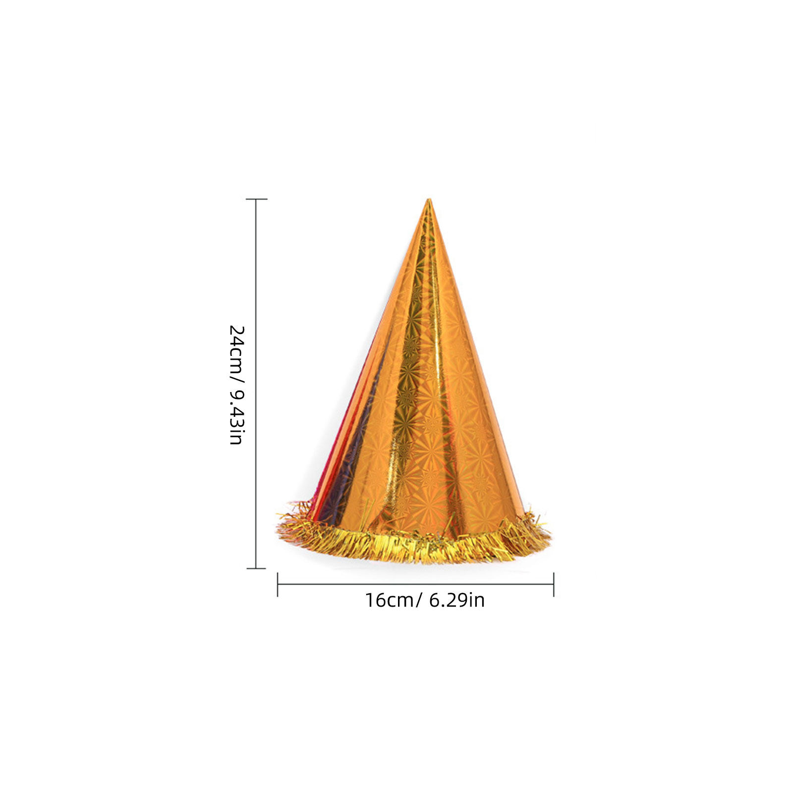 18Pcs Party Hats Flower Edge T - Party Hat Cone avaliação e preço