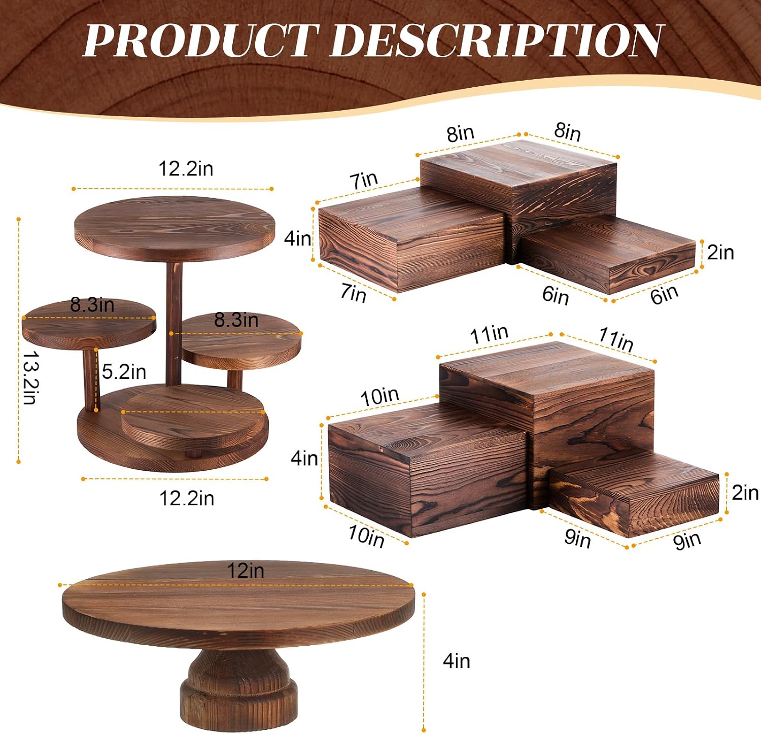 4 Tier Round Cupcake Tower Sta - Cupcake Stand Tier avaliação e preço