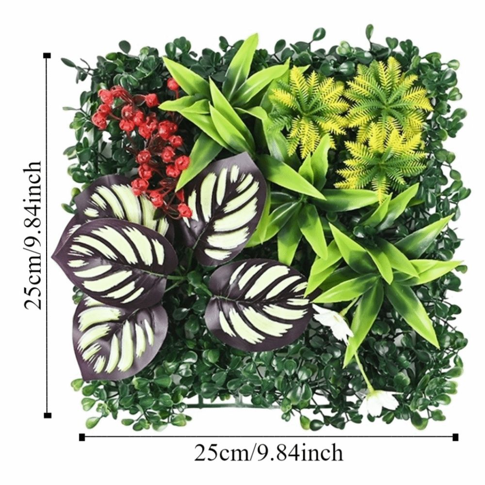 DIY Artificial Plant Wall Pane - Flower Wall Panel avaliação e preço
