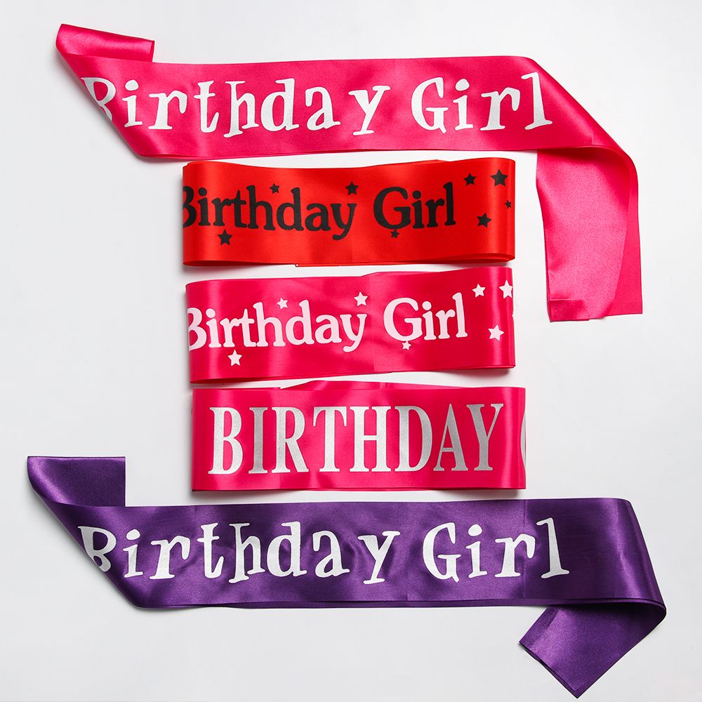 Birthday Girl Glitter Satin Sa - Birthday Sash Glitter avaliação e preço