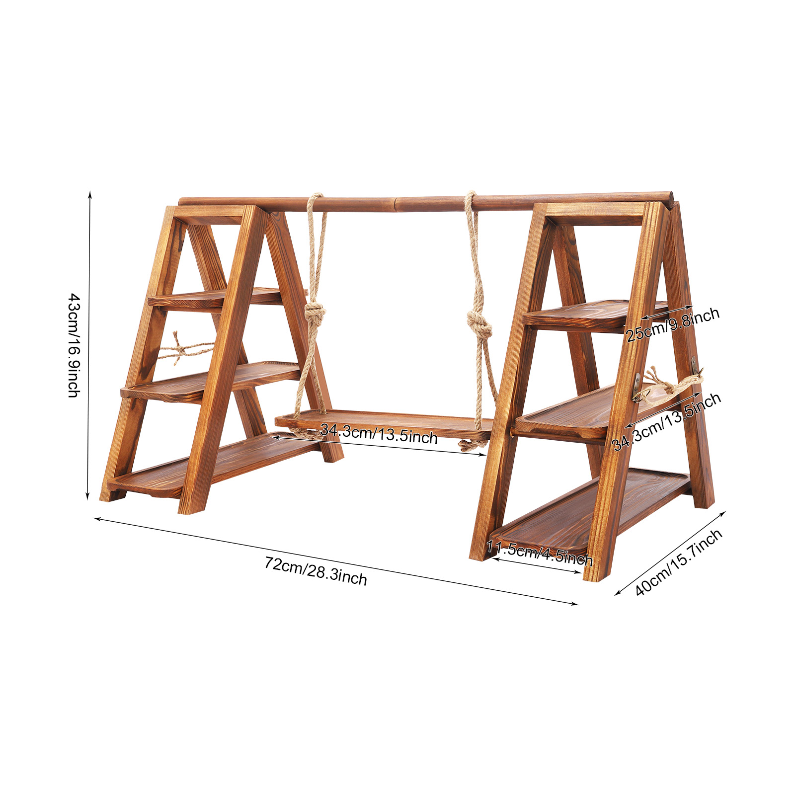 Wooden 3 Tier Cupcake Stand wi - Cupcake Stand Tier avaliação e preço