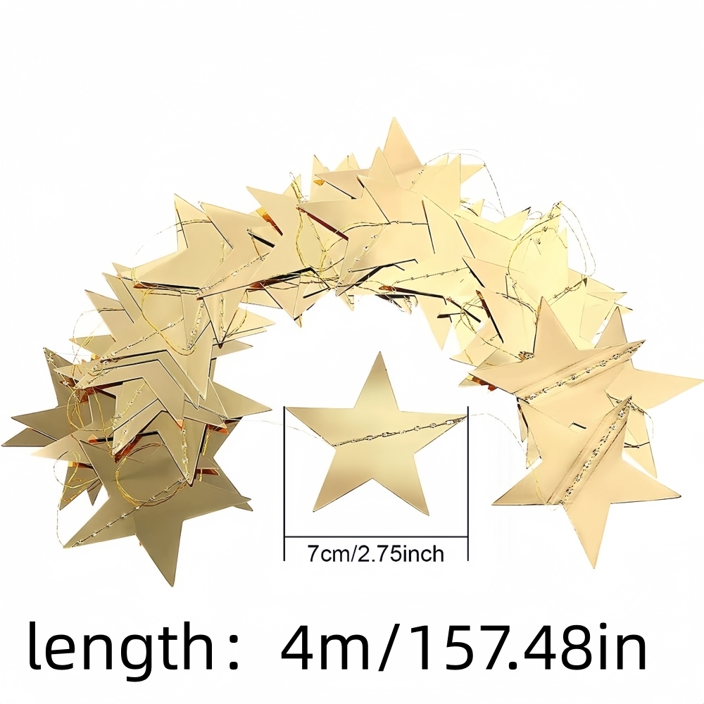 1pc 4m/157.48inch Gold Silver  - Party Banner Gold avaliação e preço
