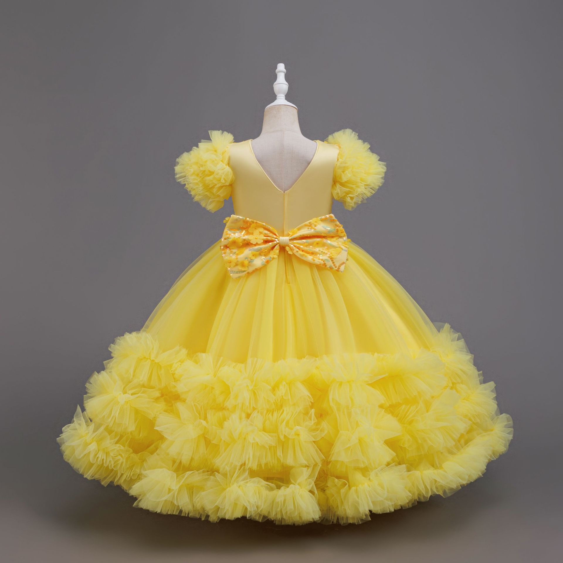 Girls Summer Yellow Sequin Wed - Glitter Tablecloth avaliação e preço