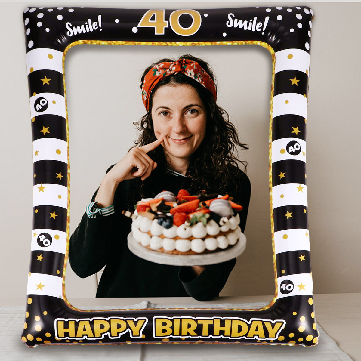 Birthday Photo Frame Prop Part - Photo Booth Frame avaliação e preço