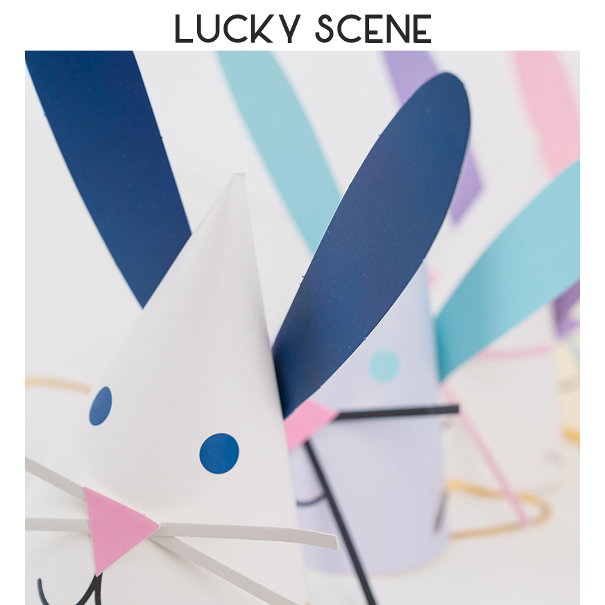 Bunny Ears Birthday Hat Cute B - Party Hat Cone avaliação e preço
