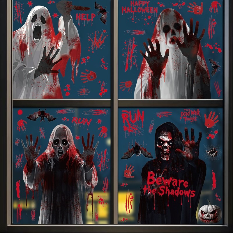 Halloween Window Clings Ghost  - Party Event Supply Store avaliação e preço