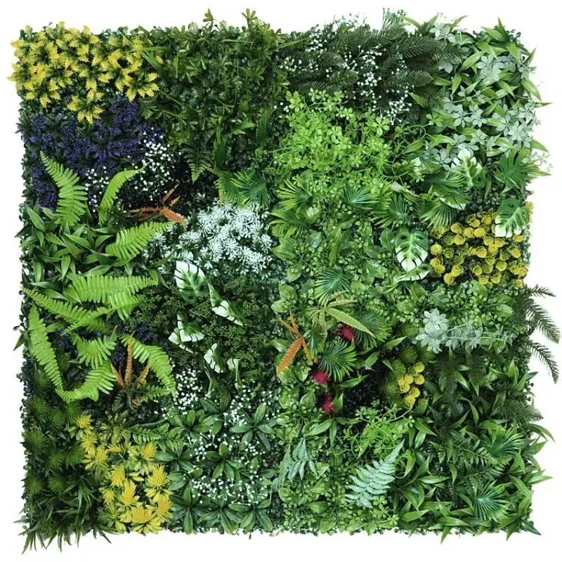 50x50cm 3d Artificial Plant Pa - Flower Wall Panel avaliação e preço