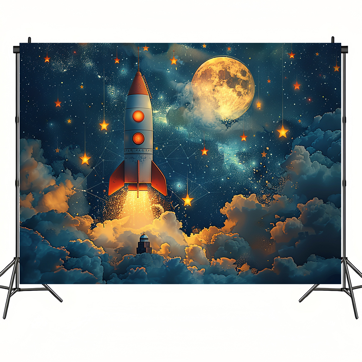 1pc Dreamy Night Sky Rocket Wa - Event Launch Party avaliação e preço